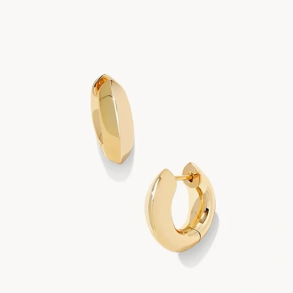 Kendra Scott Mikkie Metal Huggie - Picture 1 of 3